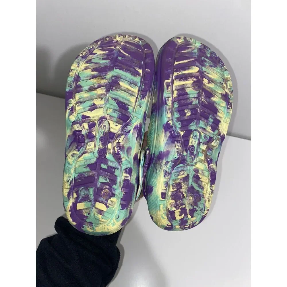 Crocs Unisex-junior Classic Marbled Tie Dye Lined‎ Clog